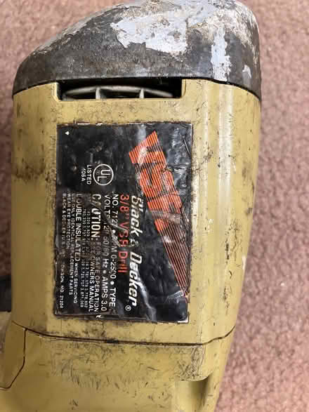 Photo of free Black & Decker 3/8" Drill - project (Fremont (Warm Springs)) #4