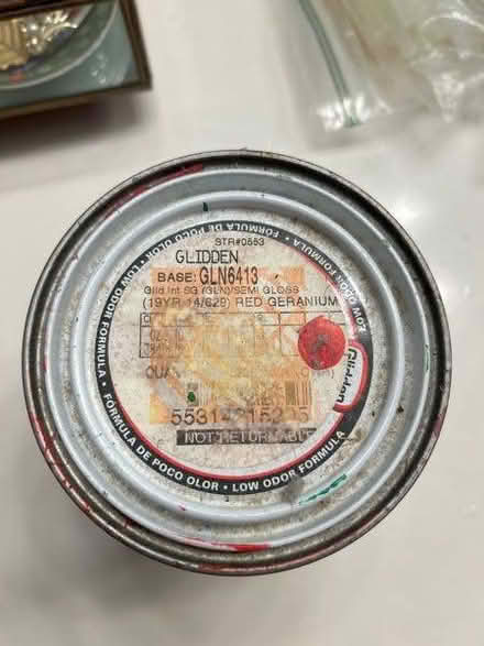 Photo of free Red semi-gloss interior paint (Richardson, TX) #2