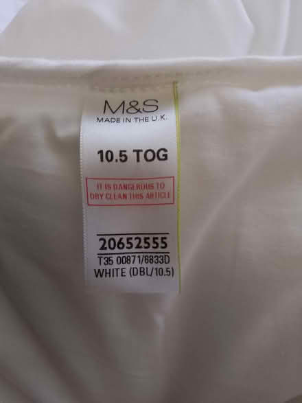 Photo of free M&S 10.5 tog double duvet (Walderslade) #1
