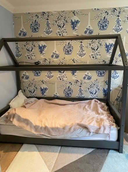 Photo of free Canopy single bed in grey (BR7) #3
