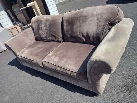 Photo of free Large brown fabric sofa (Pokesdown BH5) #2