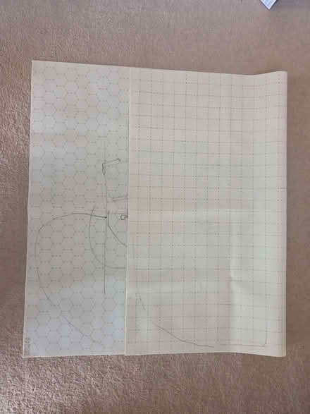 Photo of free Double-sided dry-wipe RPG battle mat (hex / squares) (Tunbridge Wells N. TN4) #1