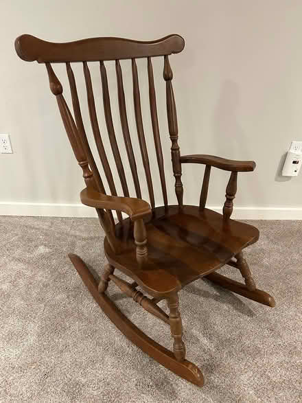 Photo of free Wooden rocking chair (Ballard) #1