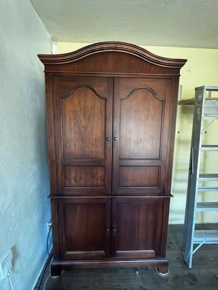 Photo of free Wood TV Media Armoire (Alameda) #1