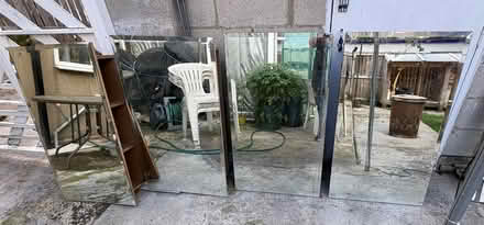 Photo of free 4 large mirrors with hidden shelves (Tinshill LS16) #1
