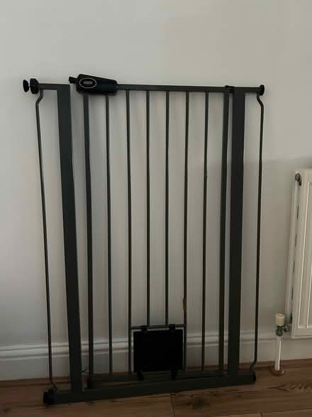 Photo of free Pet gate with lockable cat flap (Tooting SW17) #1