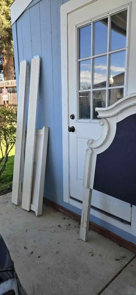 Photo of free Wooden twin bed frame/headboard (Sunnyvale) #3