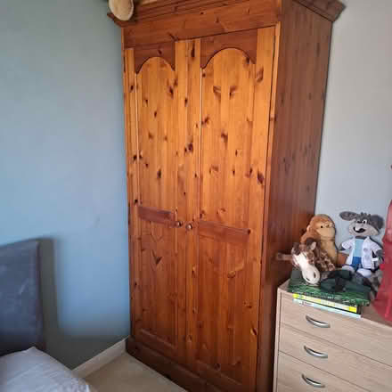 Photo of free Pine wardrobe great condition (Little Staughton MK44) #1