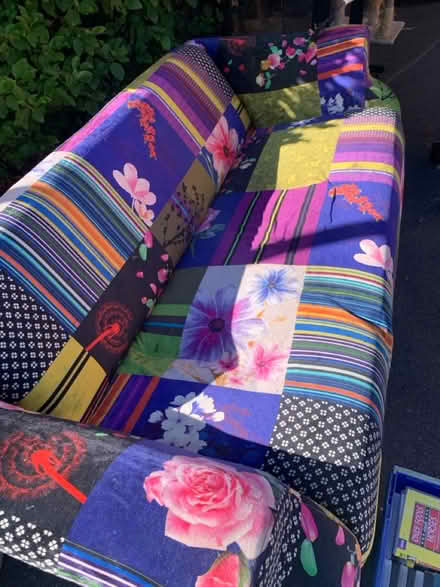 Photo of free Sofa one leg broke (Loughborough LE11) #1