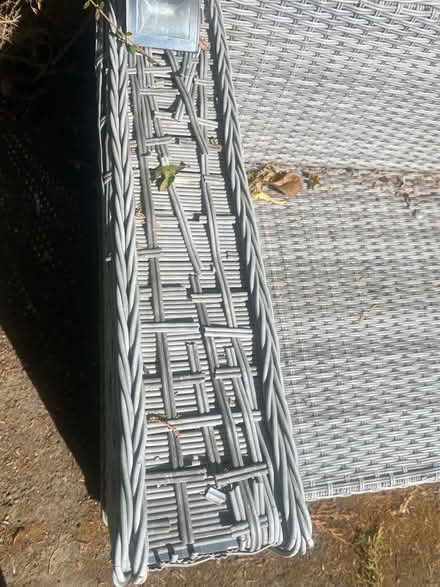 Photo of free 2 seater rattan sofa (Forest green) #2