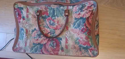 Photo of free Vintage M&S tapestry design suitcase (Cassiobury Estate WD17) #2