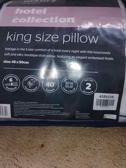 Photo of free King size pillow (billericay CM12) #1