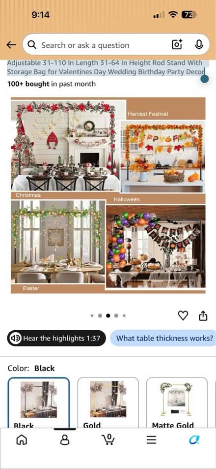 Photo of free Over the table arch frame (2) (Villages of Urbana) #2