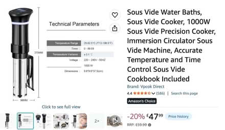 Photo of free Sous Vide 1000w precision cooker (Erdington B23 6JP) #1
