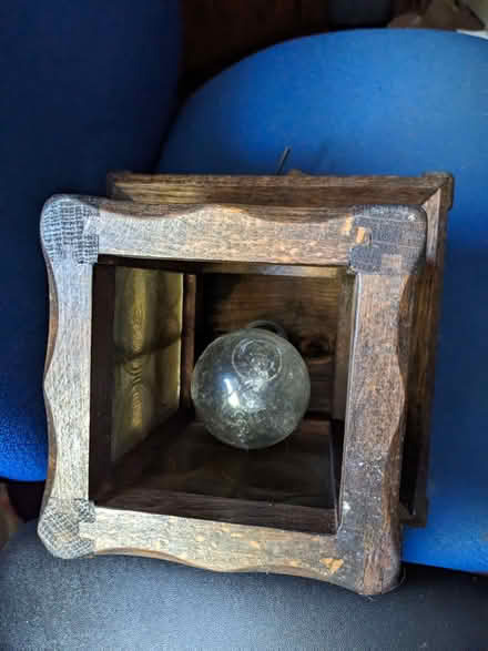 Photo of free Vintage wooden lantern effect light fitting (Cassington OX29) #4