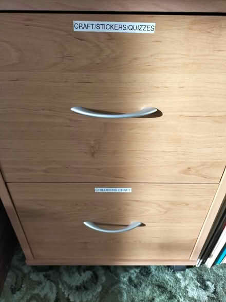Photo of 2 or 3 Drawer Wooden Filing Cabinet (Hilsea Portsmouth PO2) #1