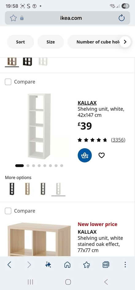 Photo of White Ikea Kallax Units (Holborough Lakes ME6) #1