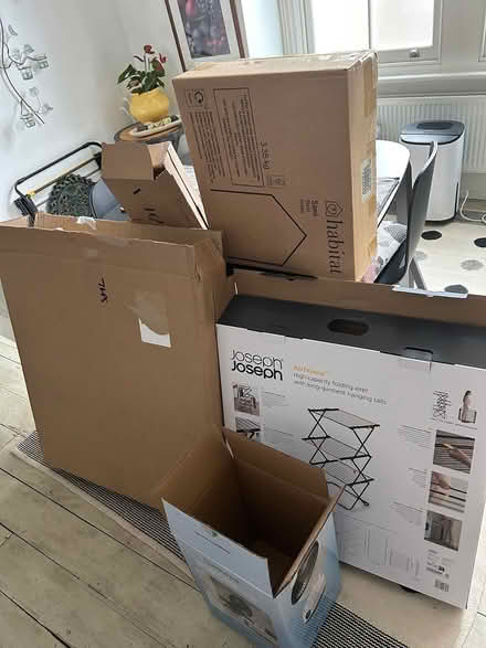 Photo of free 5 different size cardboard boxes (Blackheath Standard SE7) #2