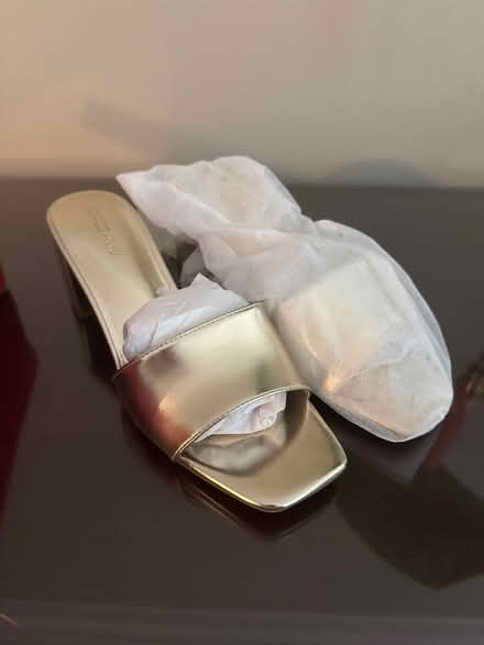 Photo of free Brand new gold mule sandals size 9 (19803) #1