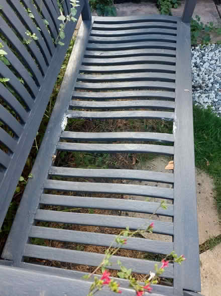Photo of free Garden bench needs attention (Upper beeding) #3