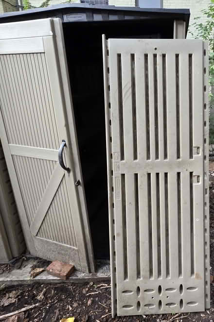 Photo of free Shed (broken doors) (West Harlem) #2