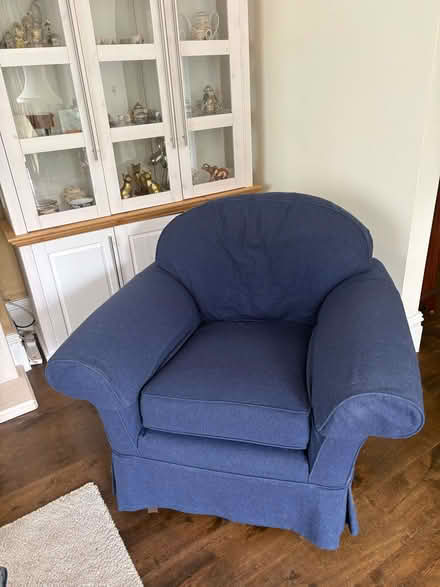 Photo of free 3-seater sofa and armchair (Brewer Street CR3) #1