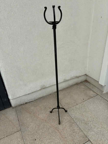 Photo of free Candlestick - tall black metal (Deansgrange) #1