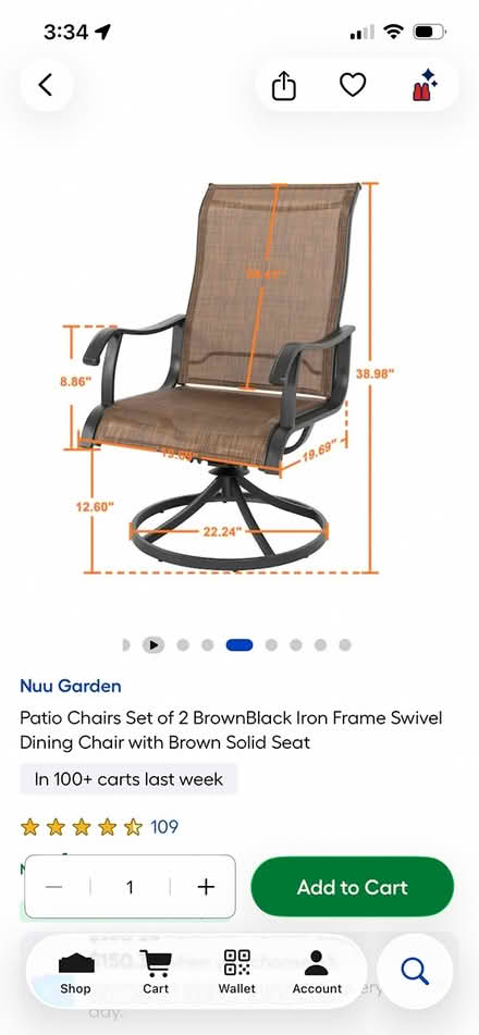 Photo of free Patio chairs with folding table (Forks twp) #2