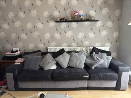 Photo of free corner sofa (Grey/Black) (Central Reading RG13) #2