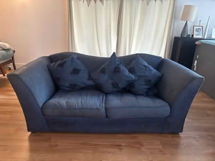 Photo of free 2 blue sofas (Shuttleworth BL0) #1