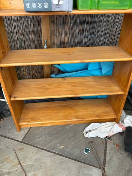Photo of free Wooden shelf, 2 x men’s bikes (PO16 0QB) #1