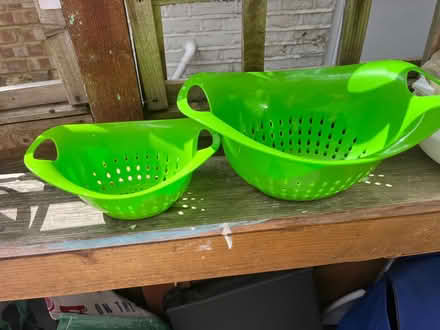 Photo of free Two green strainers. (Woodside CR0) #1