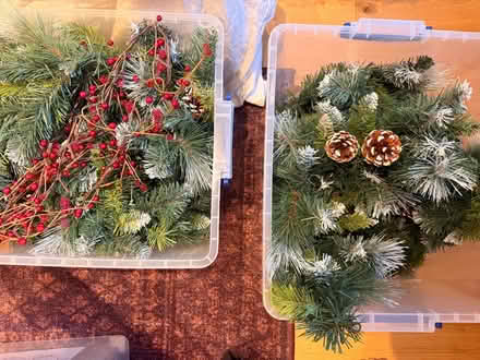 Photo of free Xmas berry garland - pine garland - frosted cones (Highbury N5) #1