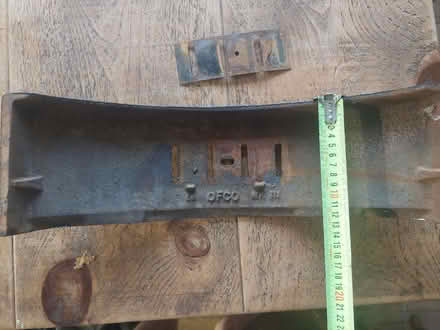Photo of free Iridescent enamel Vintage Cast Iron Curved Fire guard with C (Bramley LS13) #3