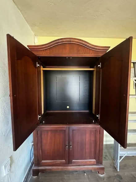 Photo of free Wood TV Media Armoire (Alameda) #2