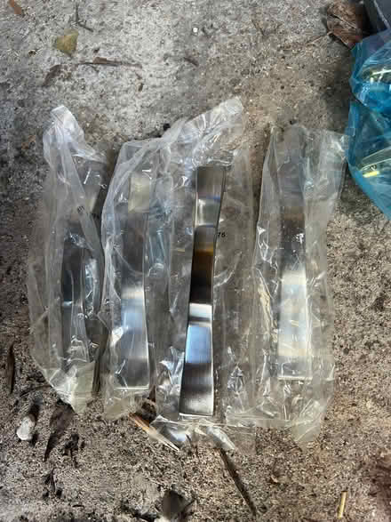 Photo of free Four chrome kitchen door handles (Fobbing SS17) #3