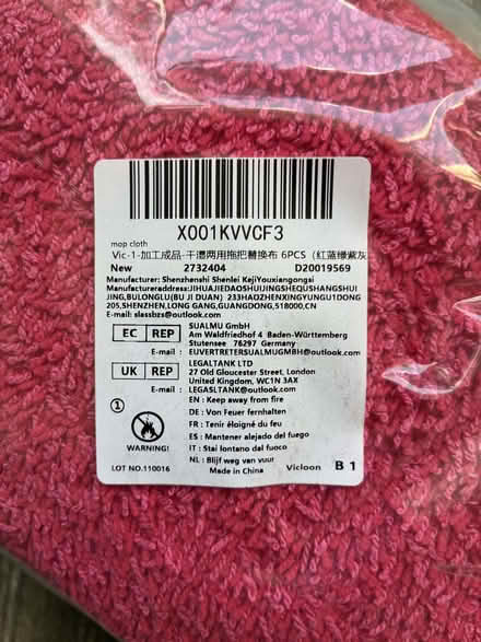 Photo of free 6 microfibre pads for spray mops (Beckenham BR3) #2