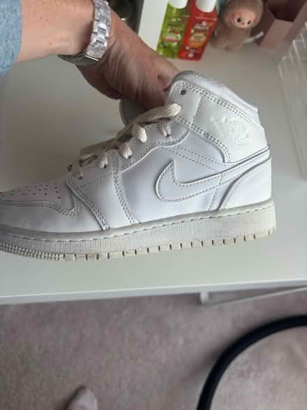 Photo of free White kids Nike Jordan’s - size 3 (Maghull, L31) #3