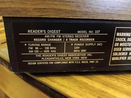 Photo of free Vintage Combo Stereo (Woodridge) #4