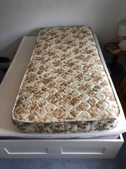 Photo of free Pine Single bed and mattress (Southwood GU14) #4