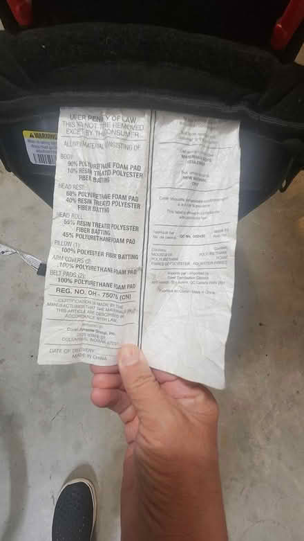 Photo of free Car seat (97006) #3