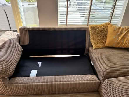 Photo of free L shape cord sofa and glass top light oak coffee table (Bourne End SL8) #3