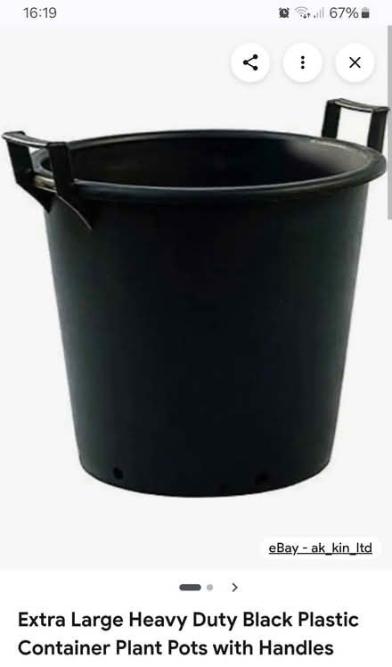 Photo of Heavy duty plant pots with handles (Cambridge CB1) #1