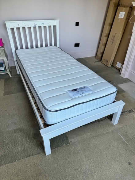 Photo of free Single bed frame with mattress (Esher KT10) #1