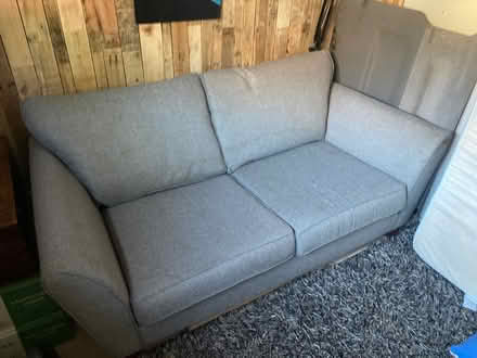 Photo of free Grey two seater sofa (Coldean, BN1) #1