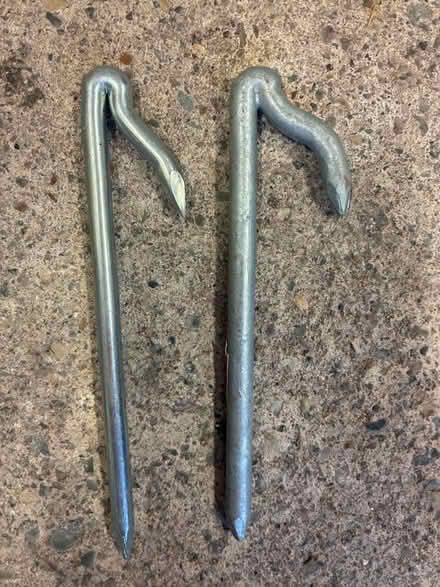 Photo of free Two heavy duty ground anchors or tent pegs (Great Boughton CH3) #1