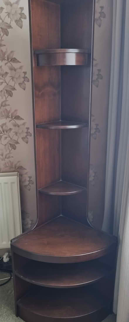Photo of free Dark wood corner display unit (Orpington Br6) #1