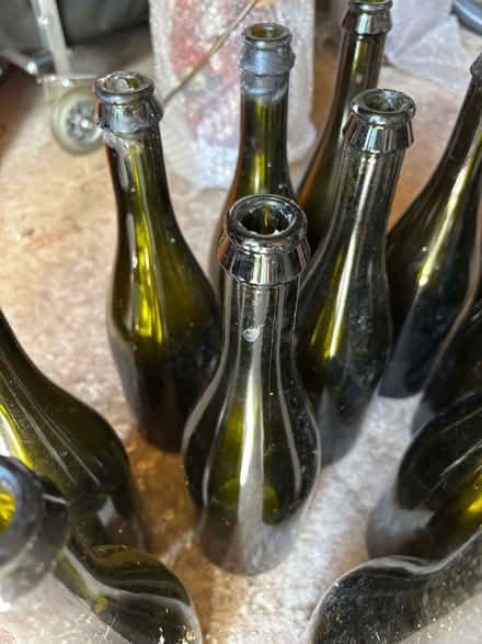 Photo of free 13 x unlabelled champagne bottles (Wootton OX20) #2