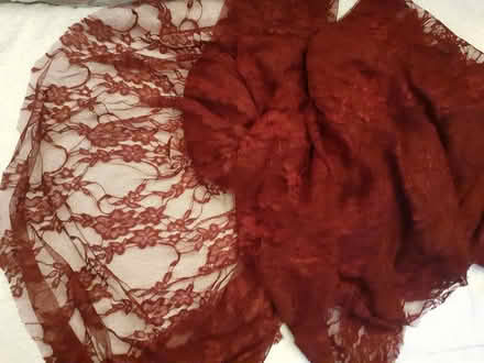 Photo of free Dark red Lace material (Birmingham City Centre B1) #1