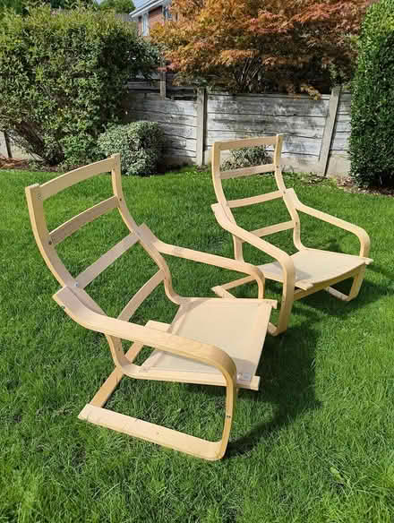 Photo of free Two IKEA Poang Chair frames (SK3 8QA) #1